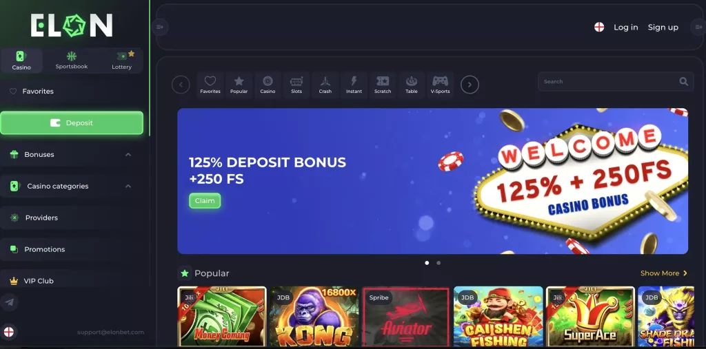 ElonBet casino login